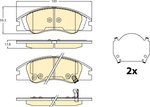 Girling 6136356 - Brake Pad Set, disc brake autospares.lv