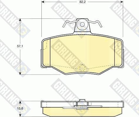 Girling 6130921 - Brake Pad Set, disc brake autospares.lv