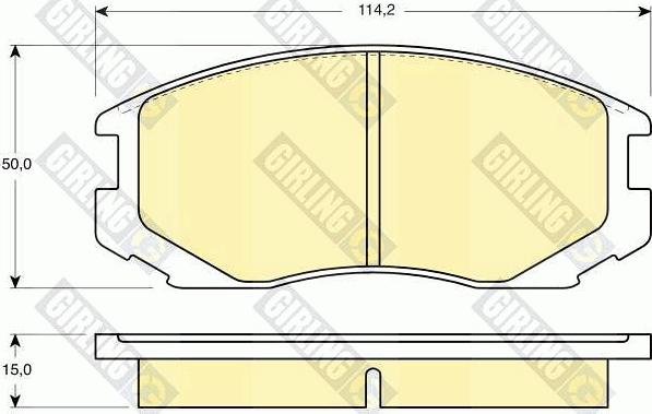 Girling 6130469 - Brake Pad Set, disc brake autospares.lv