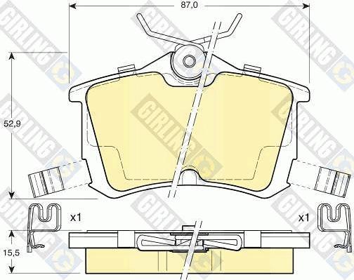 Girling 6131901 - Brake Pad Set, disc brake autospares.lv