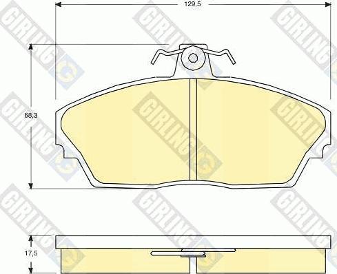 Girling 6131481 - Brake Pad Set, disc brake autospares.lv