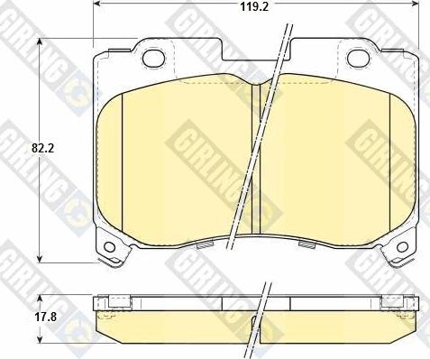 Girling 6131069 - Brake Pad Set, disc brake autospares.lv