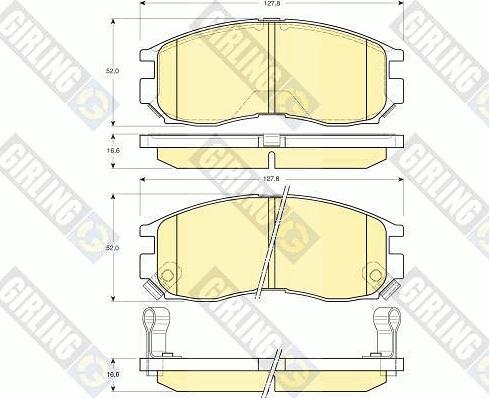 Girling 6131339 - Brake Pad Set, disc brake autospares.lv