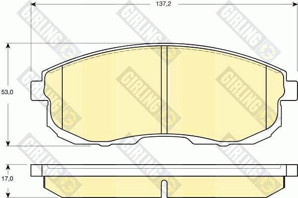 Girling 6133909 - Brake Pad Set, disc brake autospares.lv