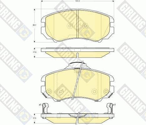 Girling 6133529 - Brake Pad Set, disc brake autospares.lv