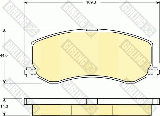 Girling 6132379 - Brake Pad Set, disc brake autospares.lv