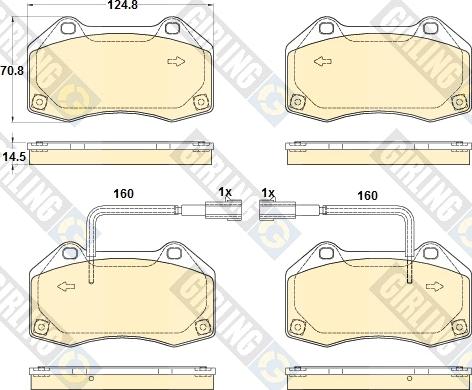 Girling 6120495 - Brake Pad Set, disc brake autospares.lv