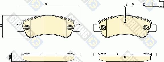 Girling 6120684 - Brake Pad Set, disc brake autospares.lv