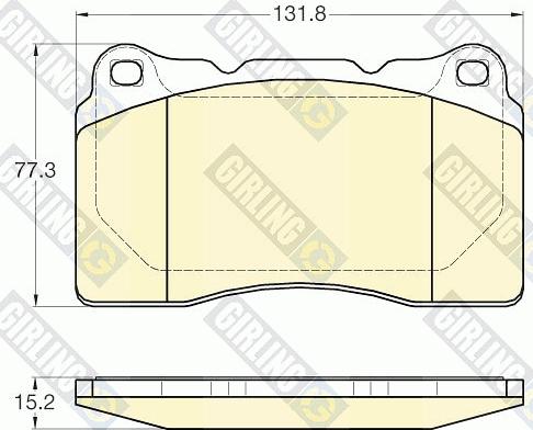 Girling 6120075 - Brake Pad Set, disc brake autospares.lv