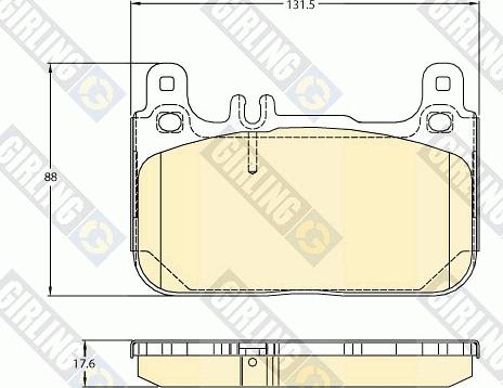 Girling 6121176 - Brake Pad Set, disc brake autospares.lv