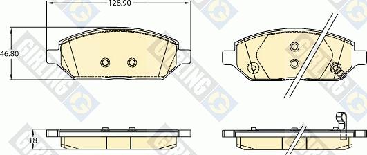 Girling 6121352 - Brake Pad Set, disc brake autospares.lv