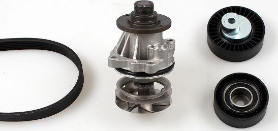 GK K980513A - Water Pump + V-Ribbed Belt Set autospares.lv