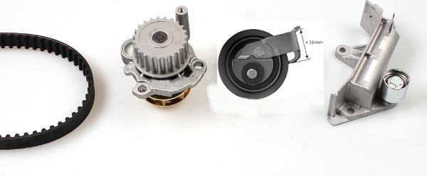 GK K980131E - Water Pump & Timing Belt Set autospares.lv