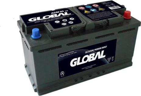 GLOBAL GR095AGM - Starter Battery autospares.lv