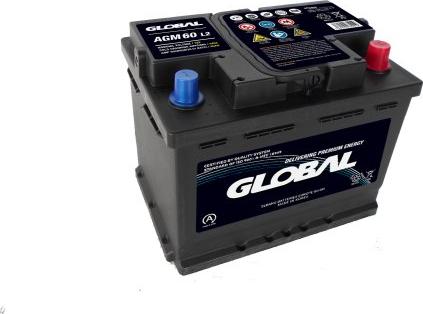 GLOBAL GR060AGM - Starter Battery autospares.lv
