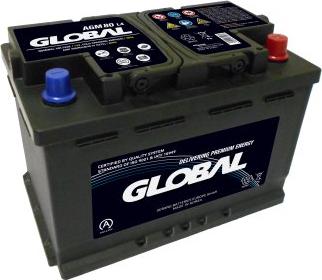 GLOBAL GR080AGM - Starter Battery autospares.lv