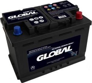 GLOBAL GR070AGM - Starter Battery autospares.lv