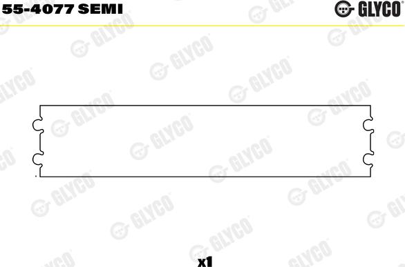 Glyco 55-4077 SEMI - Small End Bushes, connecting rod autospares.lv