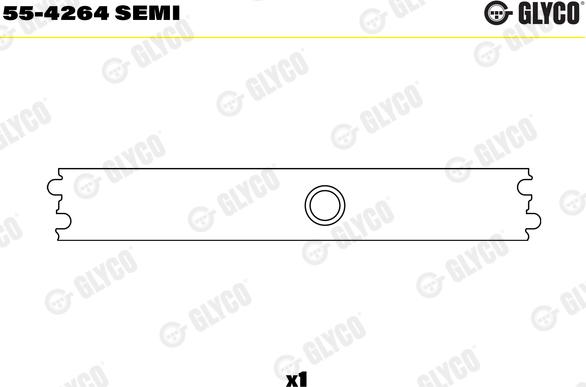 Glyco 55-4264 SEMI - Small End Bushes, connecting rod autospares.lv