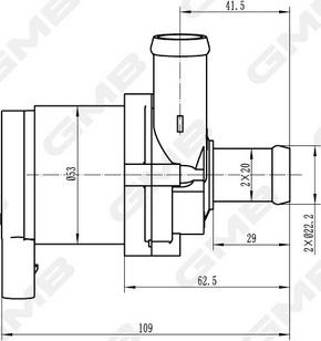 GMB GEW-VW002 - Additional Water Pump autospares.lv