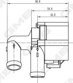 GMB GEW-VW028 - Additional Water Pump autospares.lv