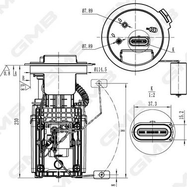 GMB GFPS-148A - Fuel Supply Module autospares.lv