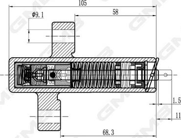 GMB GHAT-187 - Vibration Damper, timing belt autospares.lv