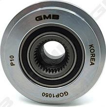 GMB GOP1050 - Pulley, alternator, freewheel clutch autospares.lv