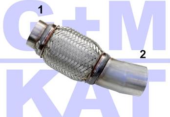 G+M KAT R020-0001 - Repair Pipe, soot / particulate filter autospares.lv