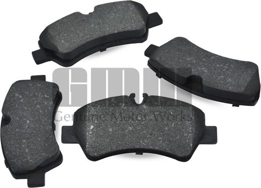 GMW BDP3000TCR - Brake Pad Set, disc brake autospares.lv