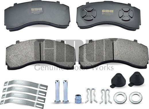 GMW BDP29244MC-P - Brake Pad Set, disc brake autospares.lv