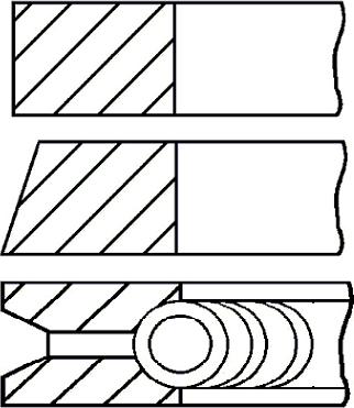 Goetze Engine 08-244300-00 - Piston Ring Kit autospares.lv