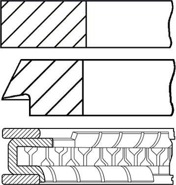 Goetze Engine 08-522700-00 - Piston Ring Kit autospares.lv