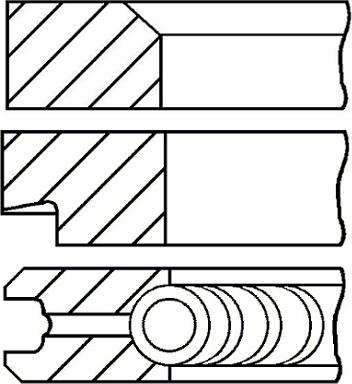 Goetze Engine 08-438500-00 - Piston Ring Kit autospares.lv