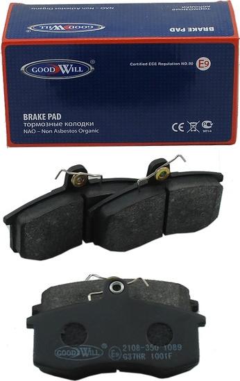 GoodWill 1001 F - Brake Pad Set, disc brake autospares.lv