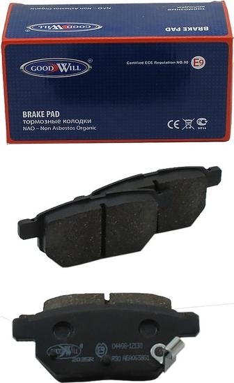 GoodWill 2035 R - Brake Pad Set, disc brake autospares.lv