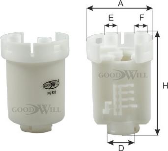 GoodWill FG532LL - Fuel filter autospares.lv