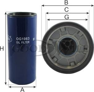 GoodWill OG 1063 - Oil Filter autospares.lv