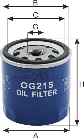 GoodWill OG 215 - Oil Filter autospares.lv