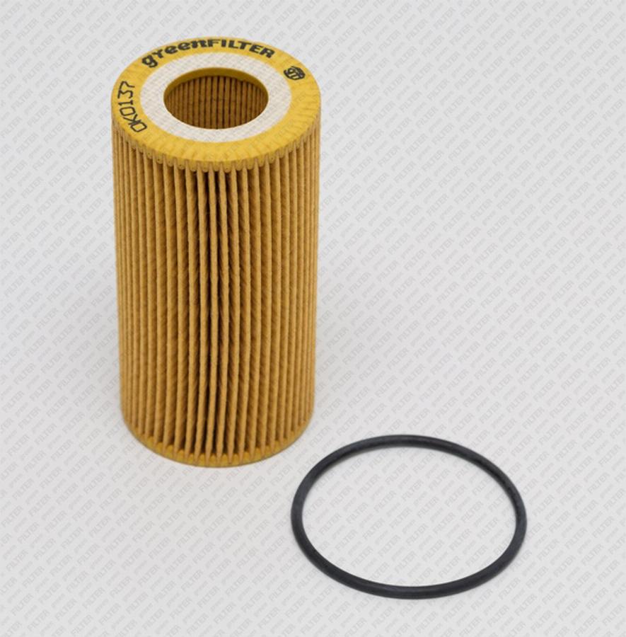 Green Filter OK0137 - Oil Filter autospares.lv