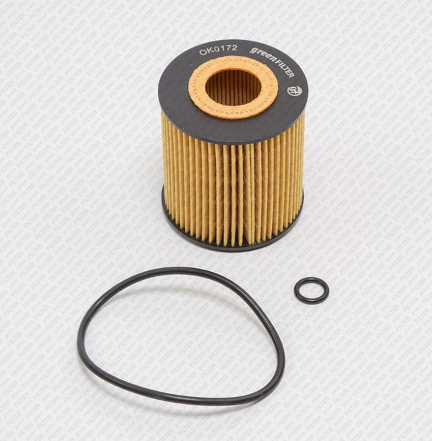 Green Filter OK0172 - Oil Filter autospares.lv