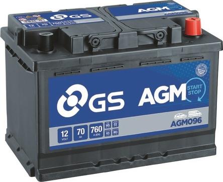 GS AGM096 - Starter Battery autospares.lv