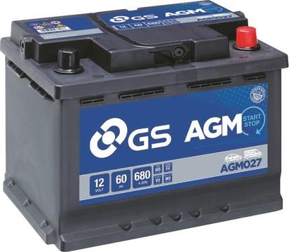 GS AGM027 - Starter Battery autospares.lv