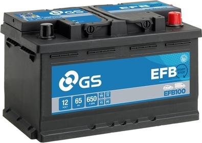 GS EFB100 - Starter Battery autospares.lv