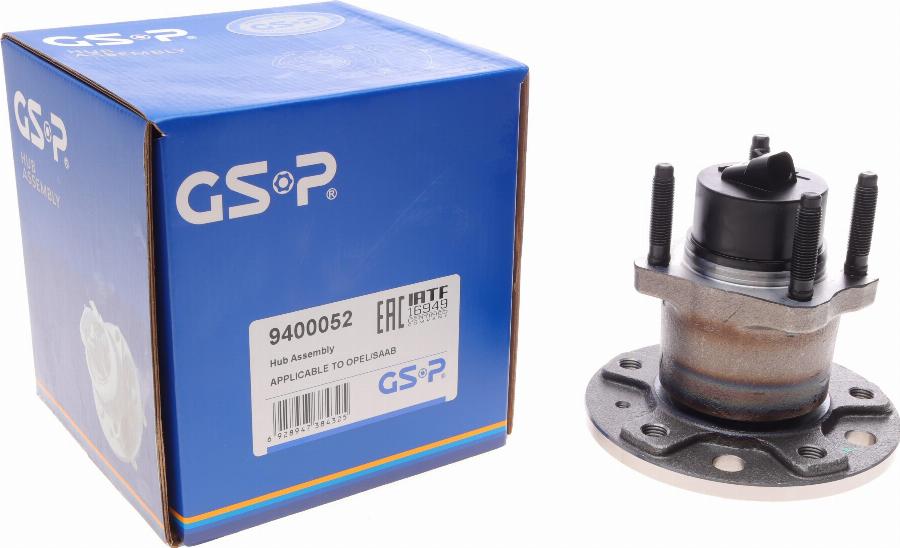 GSP 9400052 - Wheel hub, bearing Kit autospares.lv