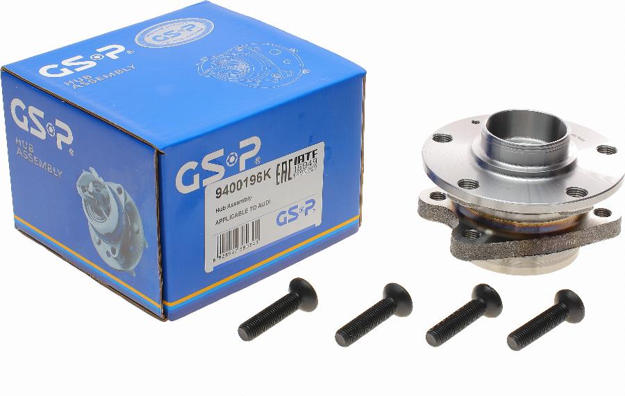 GSP 9400196K - Wheel hub, bearing Kit autospares.lv