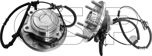 GSP 9400175 - Wheel hub, bearing Kit autospares.lv