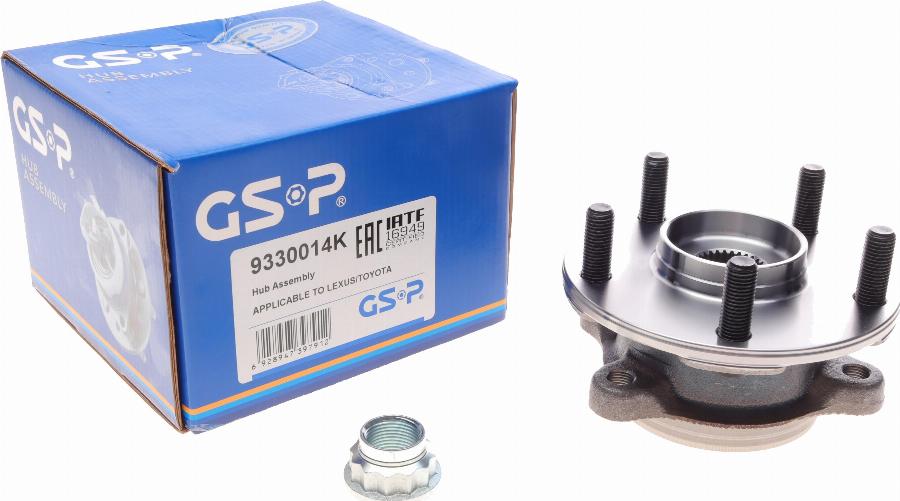 GSP 9330014K - Wheel hub, bearing Kit autospares.lv