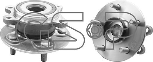 GSP 9330077 - Wheel hub, bearing Kit autospares.lv