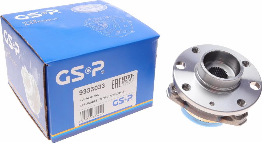 GSP 9333033 - Wheel hub, bearing Kit autospares.lv